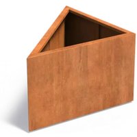 Adezz - Pflanzkübel Triangle aus Corten-Stahl Pflanzgefäß Größe 100x100x60 cm von ADEZZ