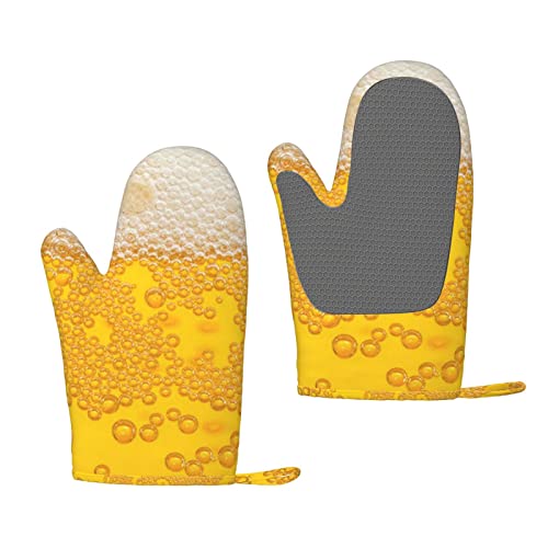 Bier Schaum Silikon Isolierte und Verbrühungsbeständige Handschuhe Küche Backen Ofenhandschuhe Verdickte Futter Ofenhandschuhe Kochhandschuhe von ADFSHIDS