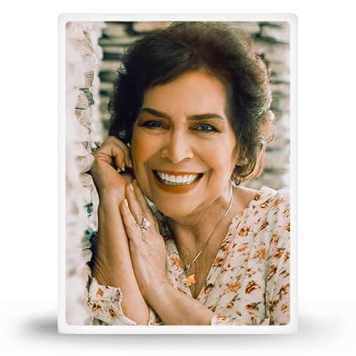 ADFSTONE Personalized Ceramic Photo for Headstone, Waterproof Picture Frame for Grave Custom Cemetery Tombstone Pictures Porcelain Cameo Funeral Portrait Memorial Monument Photo for Burial Stone Oval von ADFSTONE