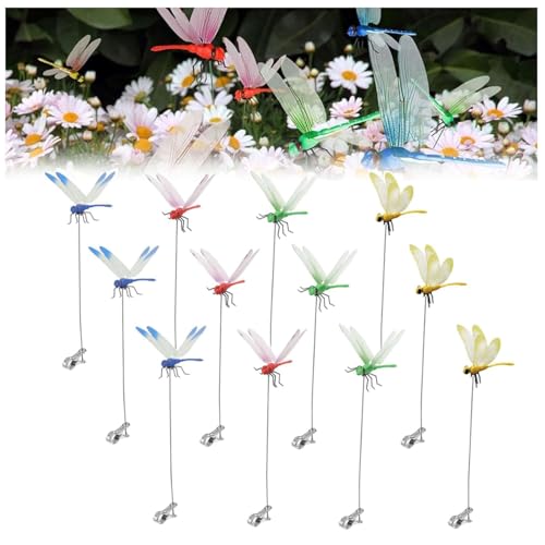 Dragon Fly Clips for Bugs Repellent, Waterproof Outdoor Fake Dragonfly Rod Clip,Dragonfly Clip Bug Repellent,3D Fake Dragonfly Rod Clip Bug Repe Llent,Cute Dragonfly Hat Clip Decor (12) von ADFUGE