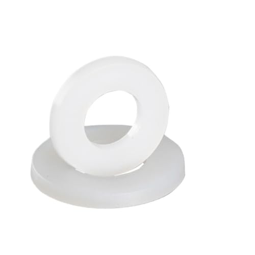 Durchsichtige Kunststoffscheiben, 10 Stück Dichtungsring-Flanschdichtungen, G1/2" G3/4" G1" Silikon-Flachdichtung, Ring-Sanitärhahn-Unterlegscheibe, O-Ring-Dichtungsscheibe (3/4 Zoll)(1/2inch) von ADFVGG