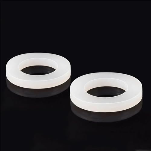 Durchsichtige Kunststoffscheiben, 10 Stück flache Silikondichtungsscheiben, flache Silikondichtungen, O-Ringe, Sanitärhahnscheibe, Dicke 2/3 mm (56 x 42 x 3 mm)(11x6x2mm) von ADFVGG