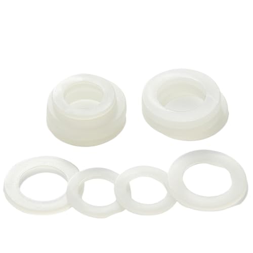 Durchsichtige Kunststoffscheiben, 100 Stück flache Kunststoffscheiben, O-Ring-Dichtung mit ebenem Abstandshalter for Schrauben, M4 M6 M8 (M6 x 18 x 1,5)(M6x18x1.5) von ADFVGG