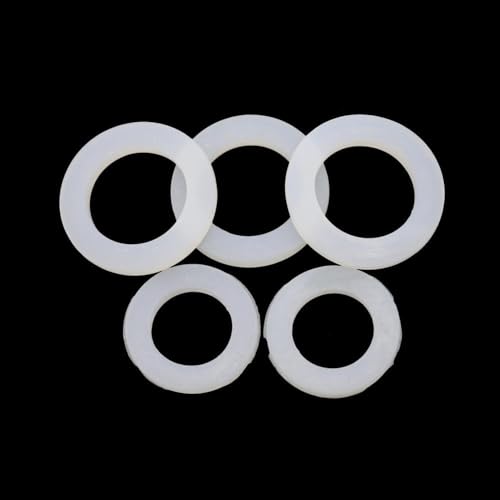 Durchsichtige Kunststoffscheiben, 5 Stück flache Silikon-O-Ring-Dichtung, Dicke 2 3 mm, Innendurchmesser 6 10 16, flache Silikondichtung (25 x 58 x 3 mm)(10 x 18 x 2mm) von ADFVGG