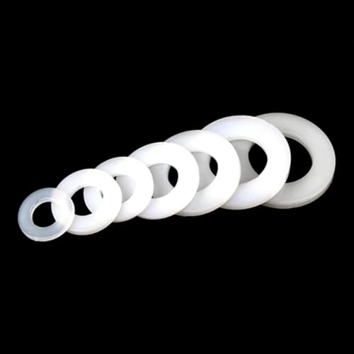 Durchsichtige Kunststoffscheiben, O-Ring-Silikon-Dichtungsring, Dicke 2 mm I, ID 6 8 10 mm, Silikonscheiben, flach, durchsichtig, 10 Stück (20 x 30 mm)(8 x 16mm) von ADFVGG