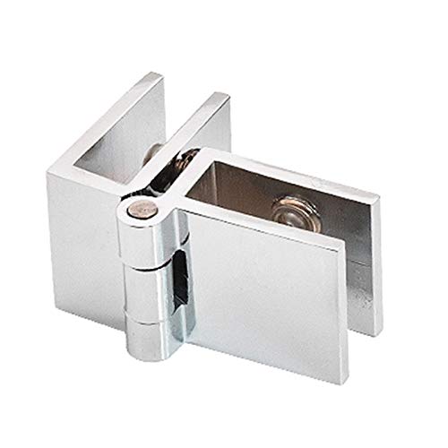 Glasclips aus Edelstahl, Klemme aus Zinklegierung, Scharniere zum Selbermachen, beidseitiger Clip 5-8 mm, Türscharnier 90 Grad 180 Grad für Schaufenster, Halterung für Weinschrank, Herr (90 Grad) von ADFVGG