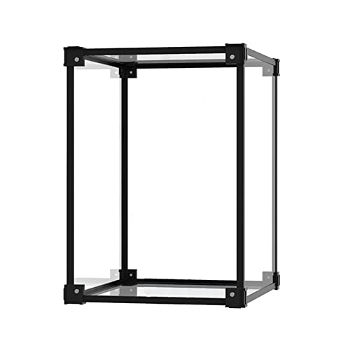 Klare Vitrine aus Acryl, durchsichtige Schutzbox, stapelbarer Aufbewahrungswürfel for die Arbeitsplatte (40 x 30 x 15 cm)(35x25x15CM) von ADFVGG