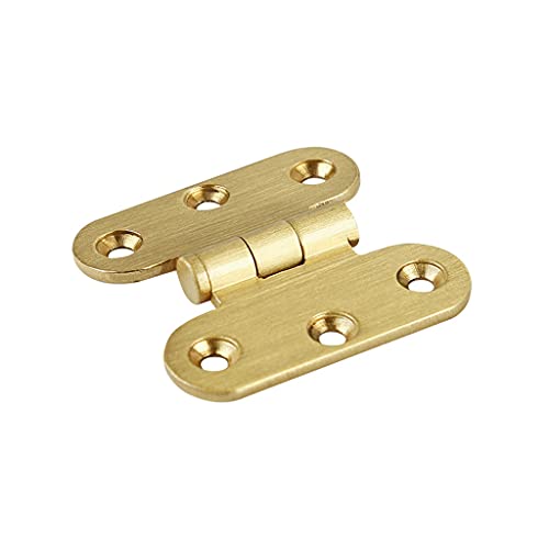 Schrankscharniere, 2 Stück, reines Kupfer, Mini-flache kleine Box, zusammenklappbare Stoßscharniere, Tür-DIY-Bastelbedarf von ADFVGG