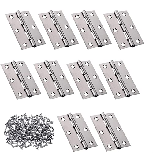 Schrankscharniere, 75 mm, kleine Türscharniere, perforierte Edelstahl-Türscharniere, Daquan Schranktür-Loseblatt-Schweißscharniere for Türen und Fenster von ADFVGG
