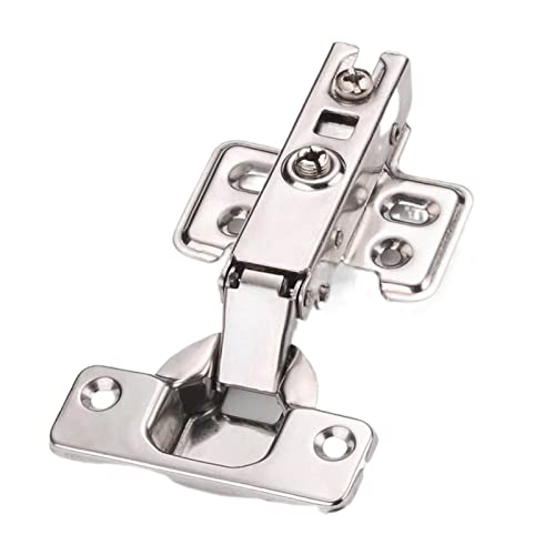 Schrankscharniere, Schwenkscharnier, Türschließer, Küchenschrank-Hardware, Vollauflage, Halbauflage, Einbettung, kein hydraulischer Puffer, 4 x Set (Farbe: 4 X, Größe Scharnier) (4 x von ADFVGG