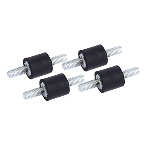 Silent Gasket 4-teilige M3 M4 M6-Gummilager, Anti-Vibrations-Gummilager, Stoßdämpfer for Luftkompressoren, Wasserpumpe, Schweißgerät, Stoßdämpfung (Größe: M6 20 x 15)(M3 8x8) von ADFVGG