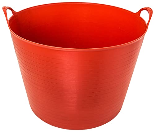 ADGO Aufbewahrungskorb - Wäschebehälter - Mehrzweck Container - Wäschekorb - Spielzeugaufbewahrungskorb - Aufbewahrungseimer - Kuscheltier Aufbewahrung - Laubsack 55L Futterschüssel pferd - Toy Box von ADGO