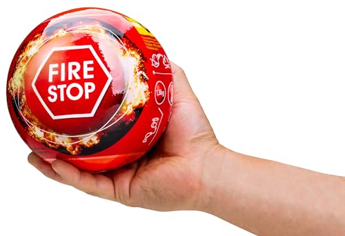 ADGO Feuerlöschspray Pulverfeuerlöschkugel Reaktionszeit 3-5 Sek. Sicher kochende Feuerlöschkugel Fläche 3 m3 Löschspray für Haus, Büro, Arbeitsplatz Kugeldurchmesser 11,5cm, Gewicht 1,3 kg (11,5 cm) von ADGO