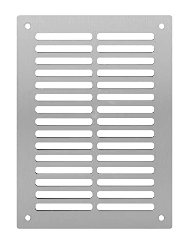 ADGO Gitter Tubond 3mm Aluminiumverbundplattengitter Silber gebürstet Witterungsbeständig Außen- oder Inneninstallation Außendimension (20x30), Innenmaße (16x26) von ADGO