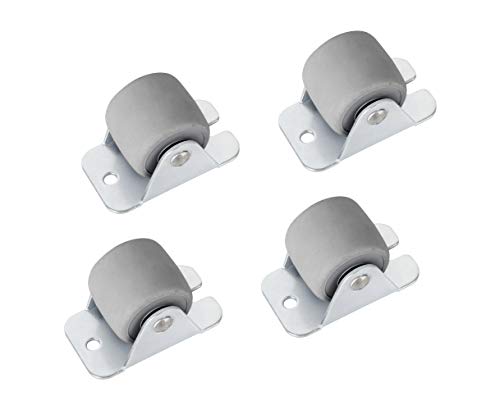 ADGO Gummirollen Tischrollen 4er set Rad Gerade Kleine Rollen Für Möbel Lenkrollen klein Möbelrollen 33 mm Transportrollen Werkzeugrollen, Möbelrollen 4er Set von ADGO