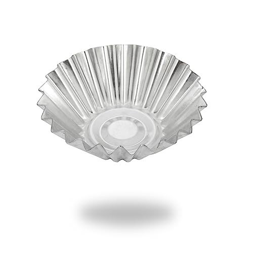 ADGO Metall-Cupcake-Formen Muffin Top Durchmesser 4,8 cm Wiederverwendbare verzinkte Blechformen PHZ-geprüft Satz von 10 Förmchen (4,8 cm) von ADGO