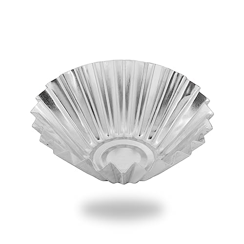 ADGO Metall-Cupcake-Formen Muffin Top Durchmesser 8,4 cm Wiederverwendbare verzinkte Blechformen PHZ-geprüft Satz von 10 Förmchen (8,4 cm) von ADGO
