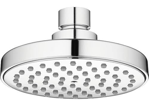 ADGO Rondo Mini Regenschauer, Durchmesser 100 mm, Rund, Regenbrause, Regendusche, Regen Überkopf Duschkopf Niederschlag Badezimmer Top Spruhgerat, Edelstahl, Chrom von ADGO