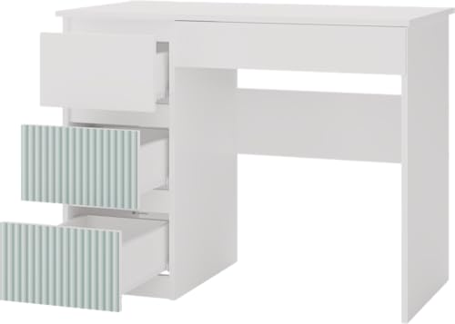 ADGO - Schreibtisch Mint - Schreibtisch Mijas Arteso mit Schubladen - Computertisch mit Stauraum - für Kinderzimmer, Jugendzimmer, Home Office - 98x51x76cm - Links von ADGO