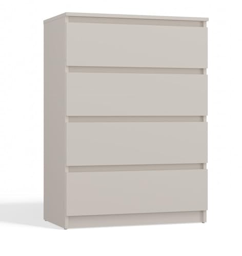 ADGO - Kommode mit Schubladen - Sideboard Wohnzimmer Malwa - für Schlafzimmer, Kinderzimmer, Jugendzimmer, Flur - Geräumige 4 Schubladen - Kaschmir - 70x40x97cm von ADGO