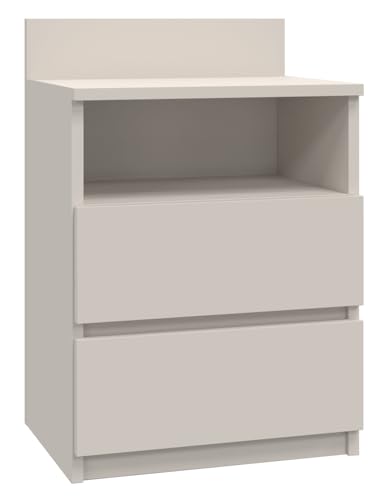 ADGO TOPESHOP - Nachttisch Kaschmir - Nachtschrank Malwa mit 2 Schubladen - Solide Konstruktion - Modernes und minimalistisches Design - Geräumiges Regal über den Schubladen - 40x32x59cm ADGO TOPESHOP - Nachttisch Kaschmir - Nachtschrank Malwa mit 2 Schubladen - Solide Konstruktion - Modernes und minimalistisches Design - Geräumiges Regal über den Schubladen - 40x32x59cm von ADGO