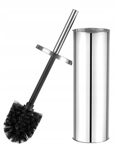 ADGO WC-Bürste Set Toilettenbürsten Robuste Klobürste geschlossen in universeller Solberoptik Toilet Brush Breite: 97 mm Höhe: 380 mm Stahl, Kunststoff von ADGO