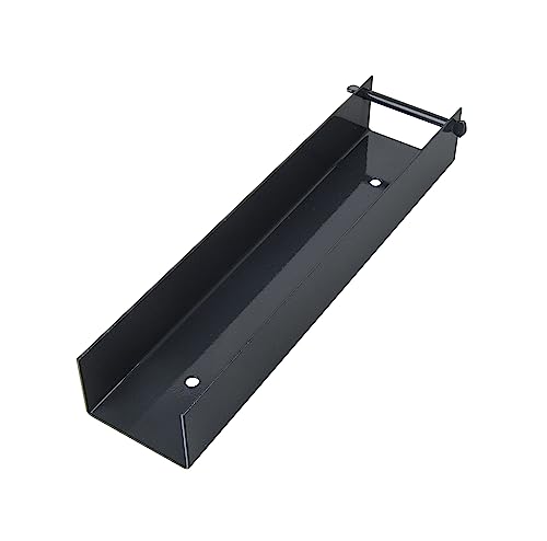 ADGO Wandbefestigung, Beton C-Bar, Zaunfuß, Blechbefestigung 1,5 mm dick, verschraubte Befestigung am Pfosten, Zaunsysteme (50x200, graphit) von ADGO