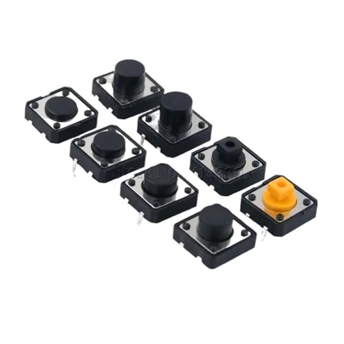 12x12mm Panel Momentary Tactile Takt Mini Push Button Switch DIP 4pin 12x12x4.3/5/6/7,3-9 MM 12 * 12 * 4,3 5 6 7 8 9mm 1Pcs(12x12x8mm) von ADGVECNF