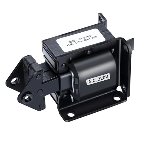 AC Traktion Elektromagnet AC 220 V Rot Kupfer Spule Elektrische Magnete Sa2402-4602 1 Stücke(Sa-52 10KG 40mm) von ADGVECNF