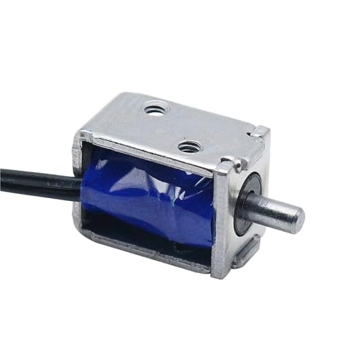 DC5v12v Elektrisches Riegelschloss Mini Elektromagnetisches Schloss Elektroschloss Solenoid Push-Pull-Elektromagnet 1St(DC12V) von ADGVECNF