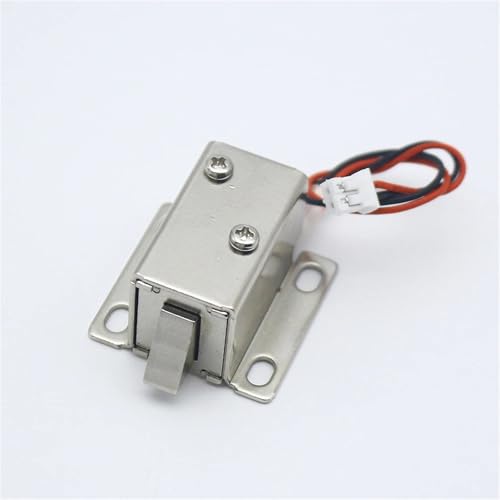 DC6v 2v Kleines elektromagnetisches Schloss Solenoid-Riegelschloss Zugangskontrolle Elektroschloss Mini Elektroschloss Türschloss 1St(LD-0627 12V Down) von ADGVECNF