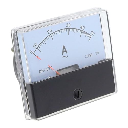 DH670 Analog Amp Panel Meter Strom Amperemeter Mechanische Zeiger 1-500A AC Ampere DH-670 1Pcs(AC 800(5A)) von ADGVECNF
