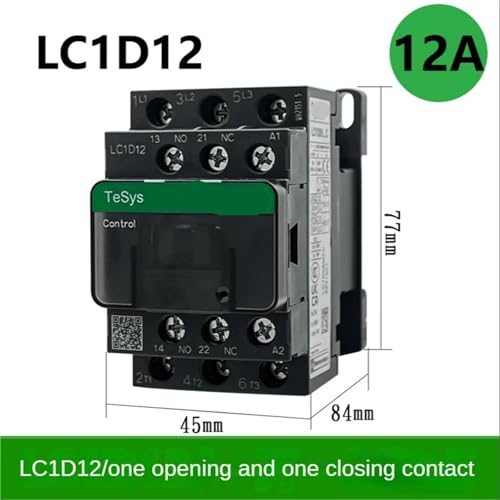 Dreipoliger Wechselstromschütz LC1D09 LC1D12 LC1D18 LC1D25 LC1D32 LC1D38 B7C F7C Q7C M7C 24 V-380 V 1 Stück(LC1D12,110V) von ADGVECNF