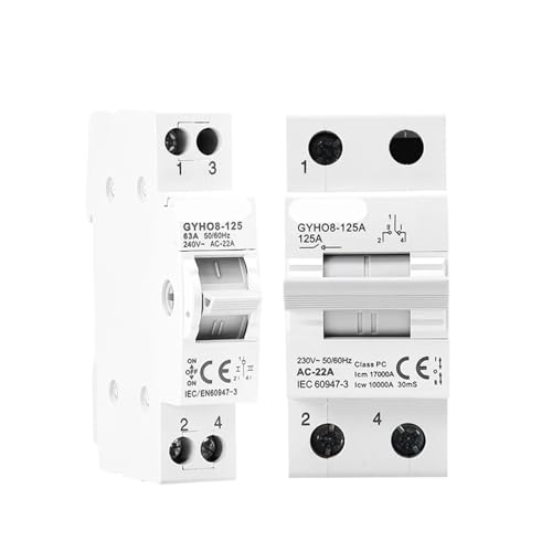 GYHO8 1P 2P 3P 4P 40A 63A 100A 125A Verriegelungsschalter AC-Transferschalter ATS 1St(4P,40A) von ADGVECNF