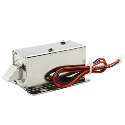 Kleines elektromagnetisches Riegelschloss DC12V 24V Schloss Türschloss Elektrisches Riegelschloss 1St(DC24V) von ADGVECNF