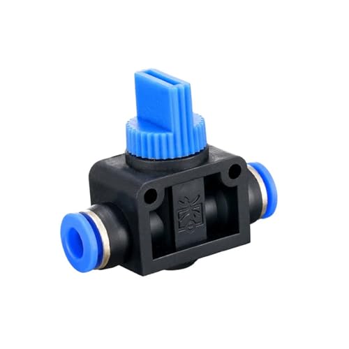 Luft Armaturen HVFF 4 6 8 10 12mm Geschwindigkeit Kunststoff Schalter Controller Schnell Anschluss Push In 1Pcs(OD 12MM) von ADGVECNF
