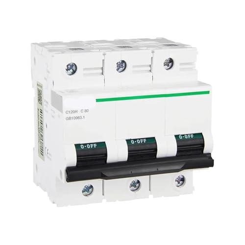 Luftschalter C120H Stromkreisunterbrecher 63a 80a 100a 125a 1P 2P 3P 4P Typ C/Typ D 1St(2P,63A) von ADGVECNF