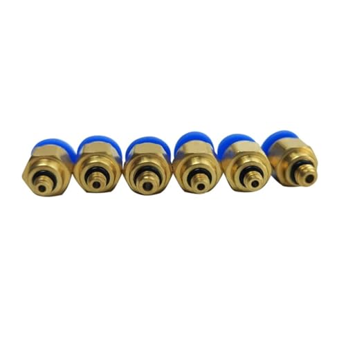 PC6-M6 6mm bis M6 Pneumatische Anschlüsse männlich gerade One-Touch-Armaturen 100 Stücke PC6-M6 6mm bis M6 Pneumatische Anschlüsse männlich gerade One-Touch-Armaturen 100 Stücke von ADGVECNF