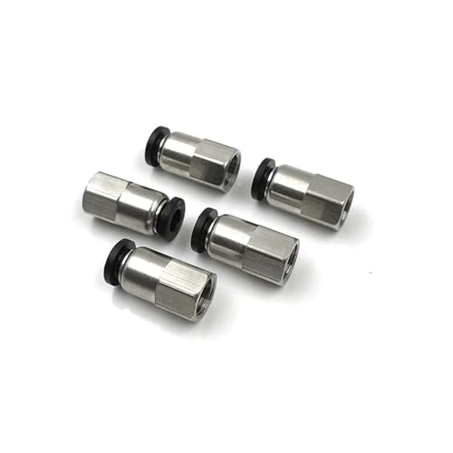 PCF Pneumatischer Luftanschluss 4 mm 6 mm 8 mm Gewinde 1/8 1/4 3/8 1/2 Zoll Innengewinde Schlaucharmaturen 1 Stück(6-01) von ADGVECNF