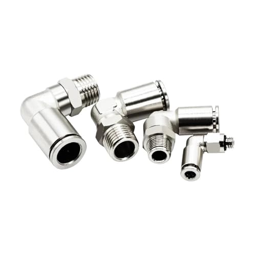 PL4/6/8/10/12mm Pneumatische Stecker Alle Kupfer Trachea Mops Rechtwinklig Ellenbogen 2Pcs(PL4-M5) von ADGVECNF