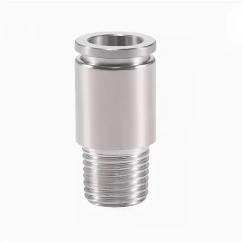 POC4/6/8/10-01-02 304 Edelstahl Pneumatische Quick-in Stecker Externe Gewinde Gerade Trachea 2Pcs(POC12-02) von ADGVECNF