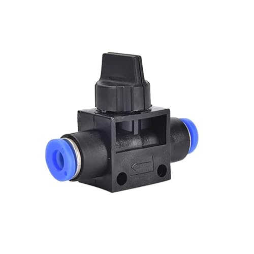 PU/PY/PV/PZA/PE Pneumatische Luft Schnell Armaturen 4/6 / 8/10 /12 /14mm Push In Schlauch Couping 1/5Pcs(1PCS HVFF,6mm) von ADGVECNF