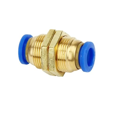 PU/PY/PV/PZA/PE Pneumatische Luft Schnell Armaturen 4/6 / 8/10 /12 /14mm Push In Schlauch Couping 1/5Pcs(1PCS PM,12mm) von ADGVECNF