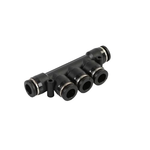 Pneumatische Armaturen Kompressor Luft Rohr Rohr Schlauch Anschluss 4 6 8 10 12mm Schnell Kupplungen PK 1Pcs(PK(Black),12mm) von ADGVECNF