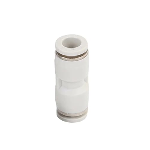 Pneumatische Armaturen Kompressor Luft Rohr Rohr Schlauch Anschluss 4 6 8 10 12mm Schnell Kupplungen PU 1Pcs(PU(White),12mm) von ADGVECNF