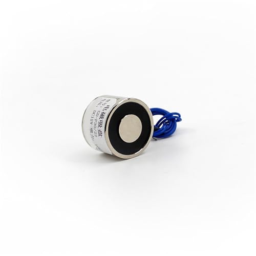 Saug 0,3~120 kg Elektromagnet DC 12 V Elektromagnetisch Geschlossen Solenoid Kleiner Elektromagnet 24 V 1 Stück(D49H21mm 45KG,DC 12V) von ADGVECNF
