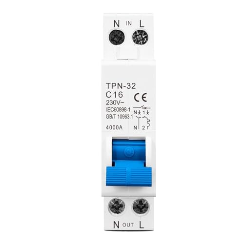 TPN 1P + N Mini Circuit Breaker MCB 6A-32A Din-Schiene Montage Miniatur Haushalt Luft Schalter 1Pcs(10A) von ADGVECNF