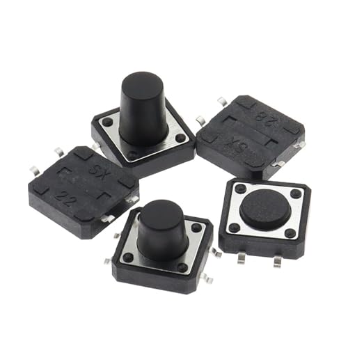 Taktile Takt Mini Push Button Switch 4pin Schalter 12 * 12 * 4.3/5/6/7/8/9 MM 12x12*4,3 MM/5 MM/6 MM/7 MM/8 MM/9 MM 10Pcs(12x12x12mm) von ADGVECNF