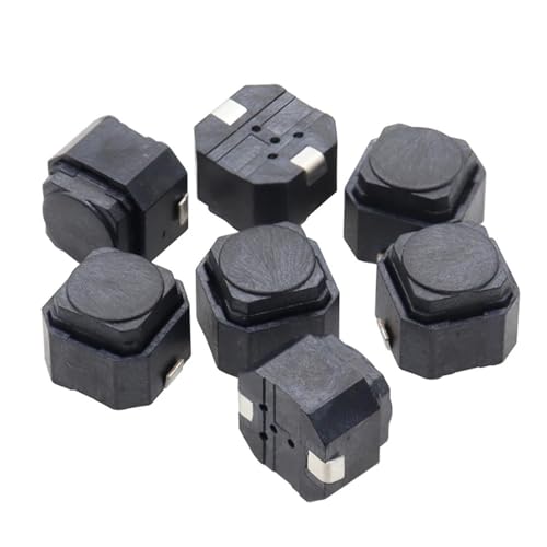 Taktschalter 6 * 6 * 5 mm Stummschalter Silikontastatur Druckknopfschalter 6 x 6 x 5 mm 2-polige Stille Schalter 20 Stücke von ADGVECNF