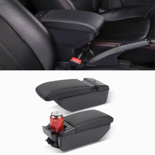 Auto Armlehnenbox Kompatibel für Honda Fit 3rd Generation 2020, Kratzfest Car Armlehne Box Mittelarmlehne Aufbewahrungsbox Autositze Zubehör von ADHD